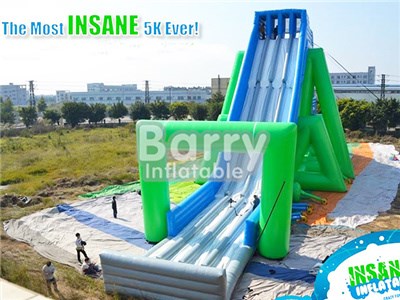 Guangzhou Barry Factory Inflatable 5k Slingshot , Giant Slide For Sale  BY-GS-022